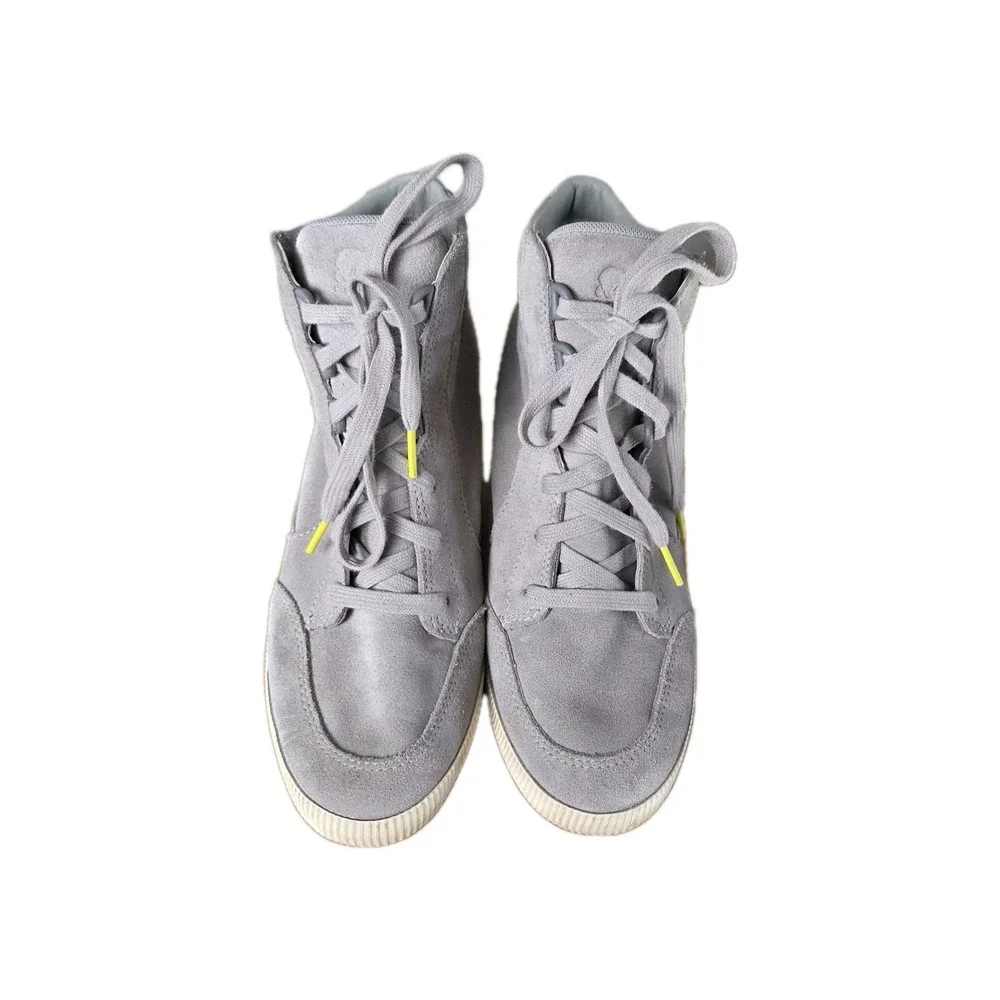 Sorel Women's 8.5 Boots Hidden Wedge Suede Grey Waterproof Out N About‎